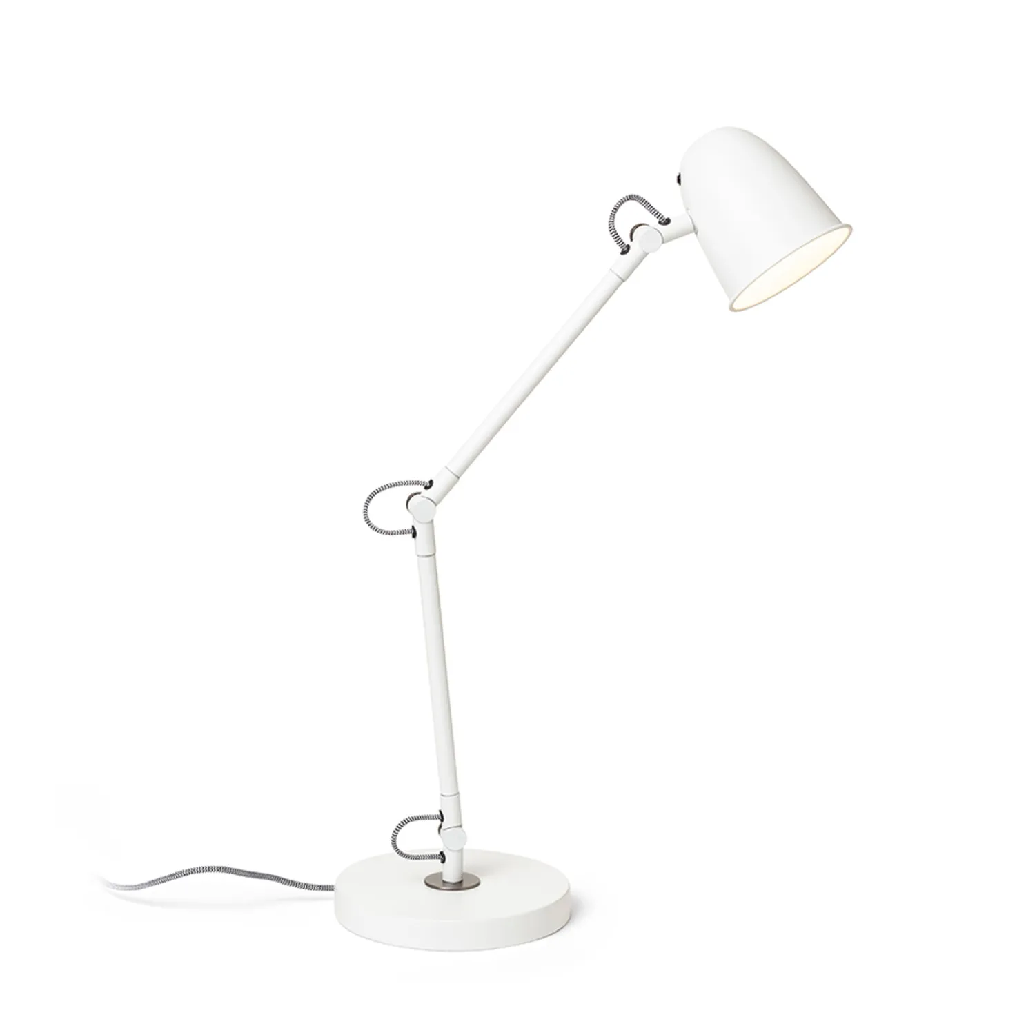 Rendl Light Studio Danny Bord Veioză alb nichel mat E14