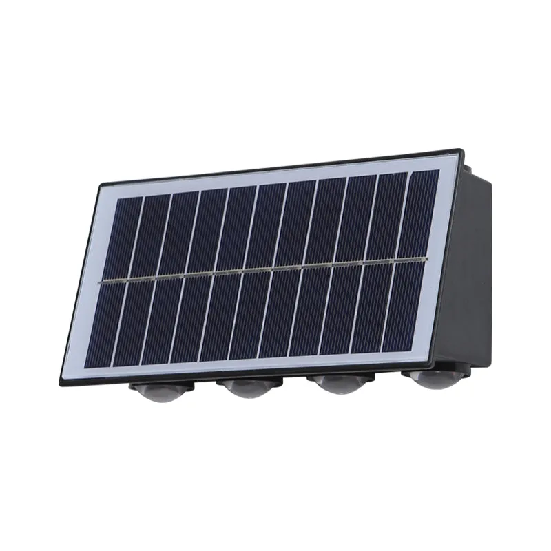 Alessandro Design Solaris aplica exterior LED 8 surse neagra lumina calda