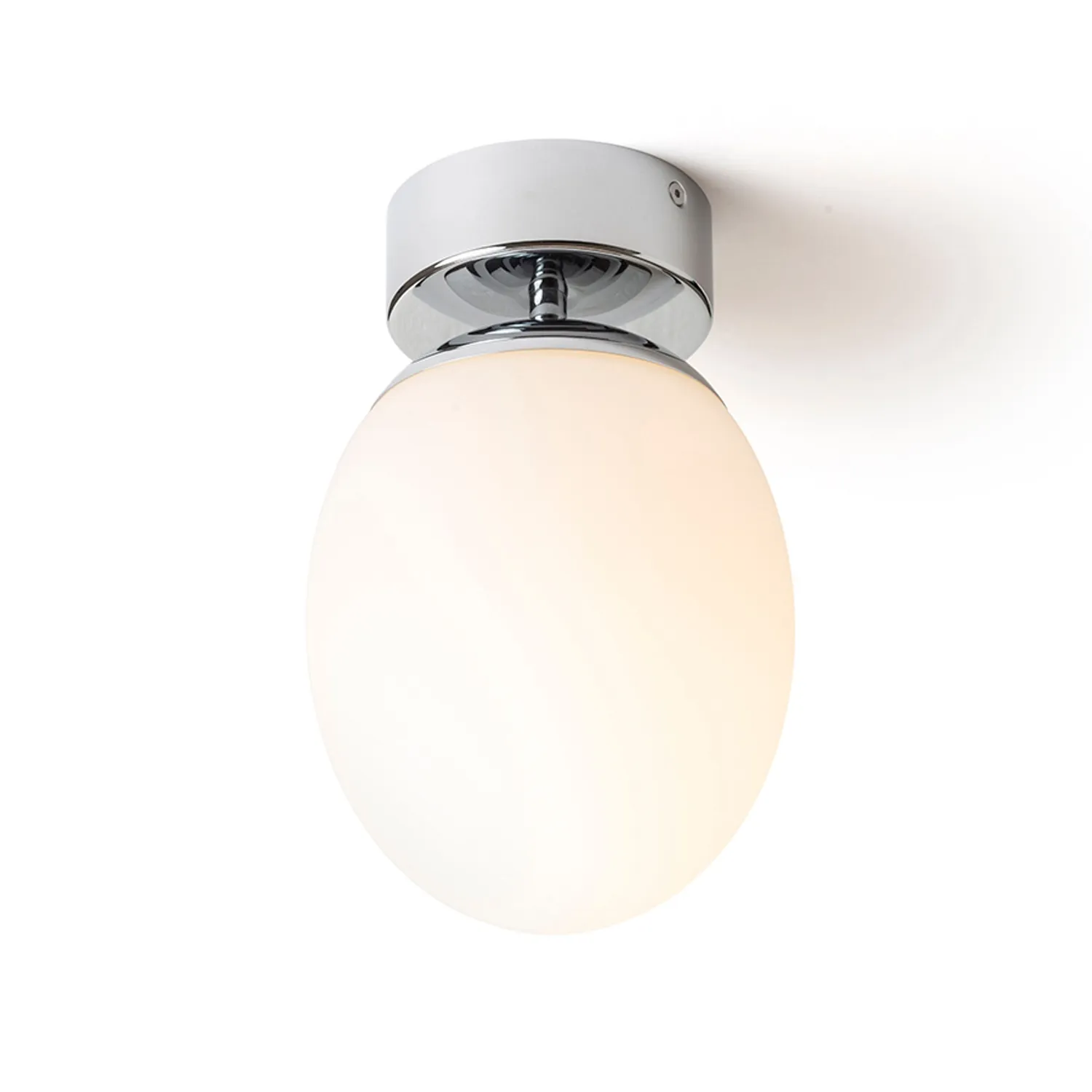 Rendl Meringue 16 plafoniera ovala opal crom