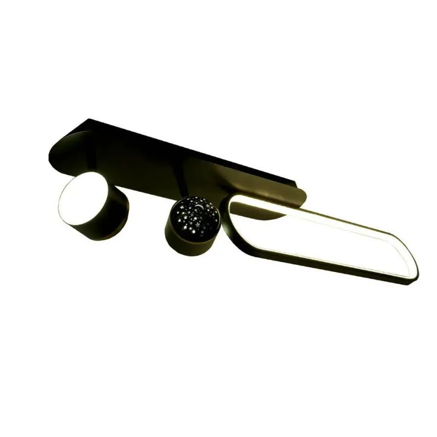 Alessandro Design Meissun lustra LED 44W neagra