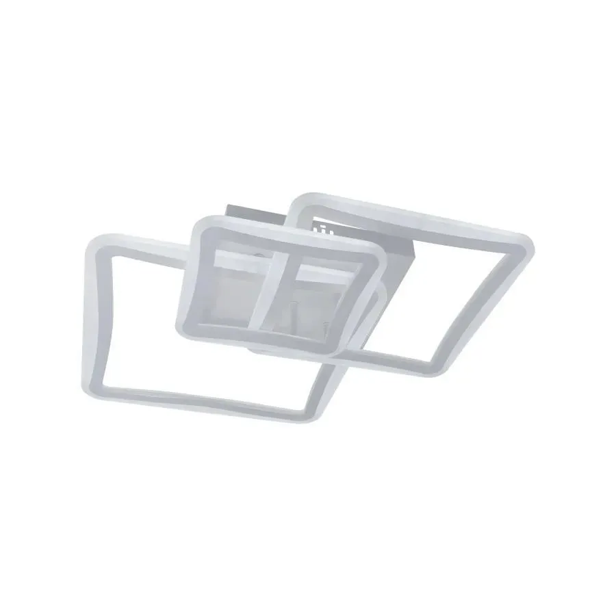 Alessandro Design Faryda lustra LED 120W alba 3 patrate