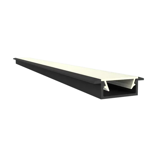 Aurora profil aluminiu banda LED 2m negru incastrat