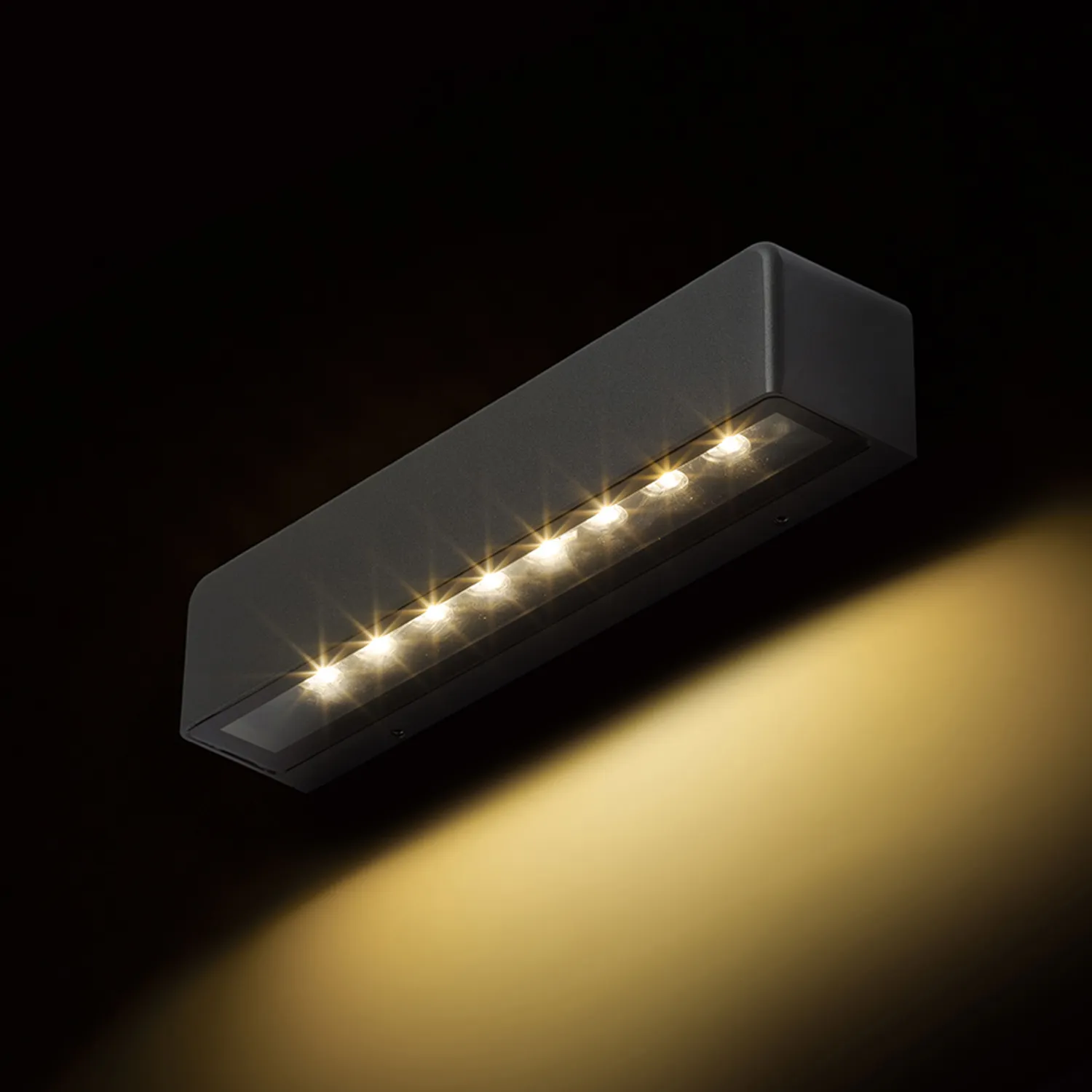 Rendl Light Studio Sampo aplica perete LED antracit asimetrica