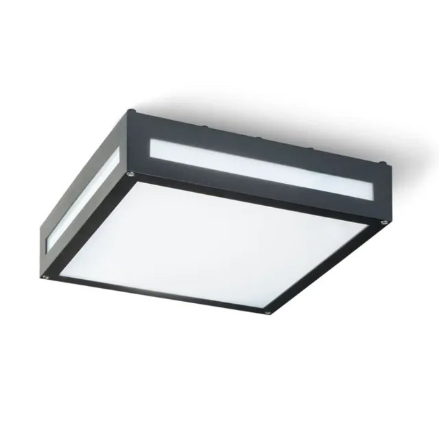 Rendl Light Studio Plaka plafoniera exterior negru aluminiu