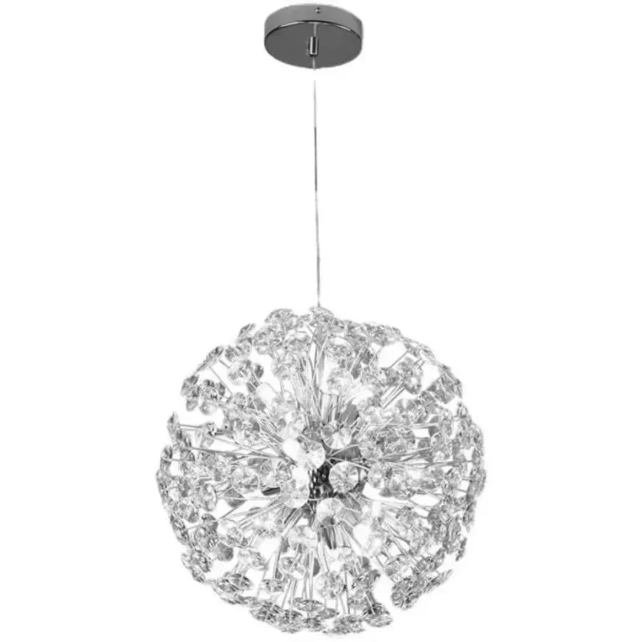 Alessandro Design KHUJAND 8xG9 candelabru cristal 40cm crom
