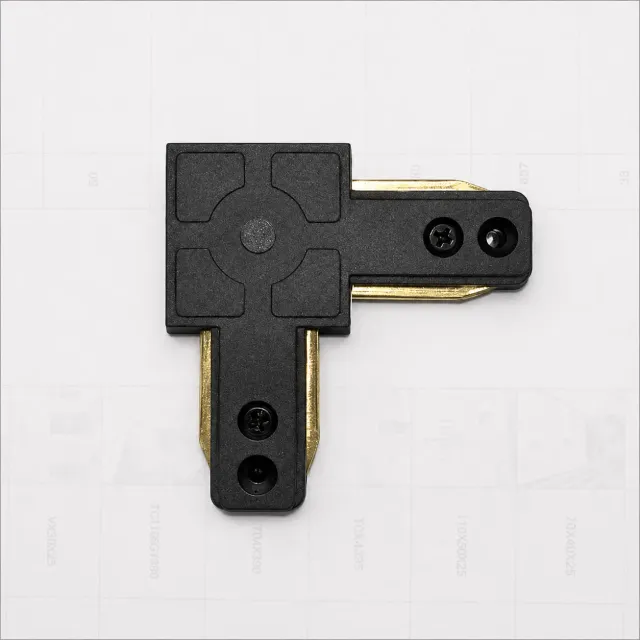 Alessandro Design SN204BK conector șină negru 6,5x6,5x1,5cm