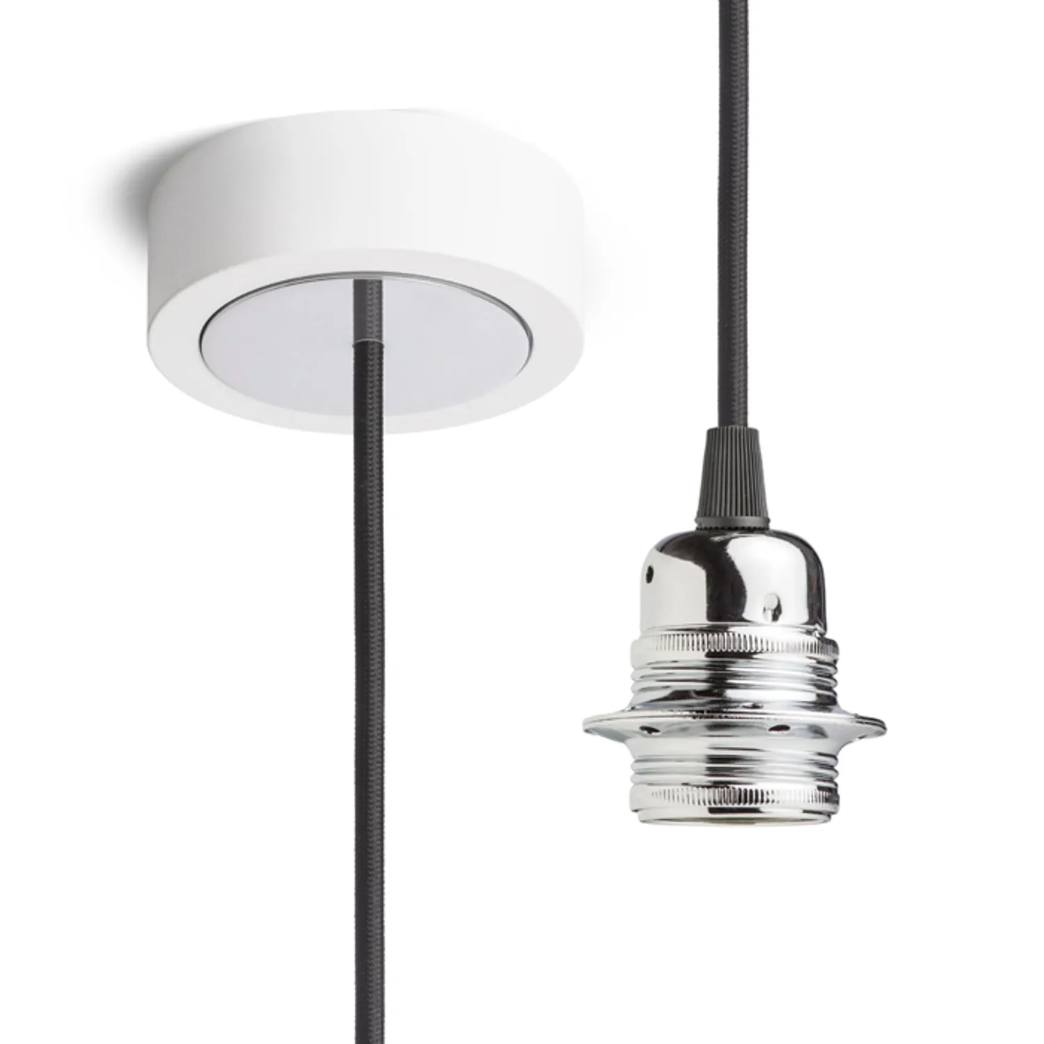 Rendl Light Studio HEX suspensie albă E27 textil