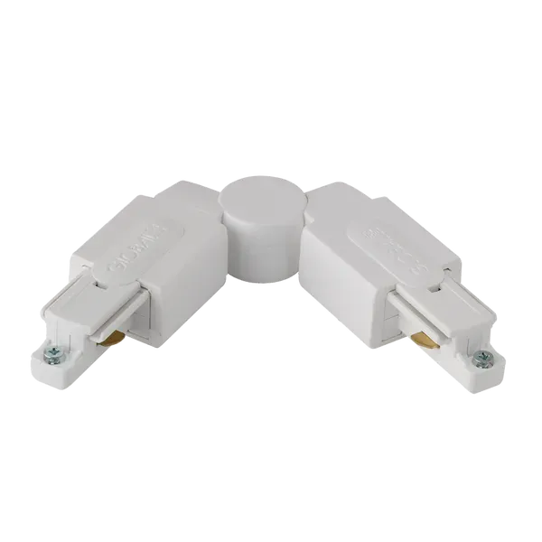 Aurora conector ajustabil șină 1 circuit alb
