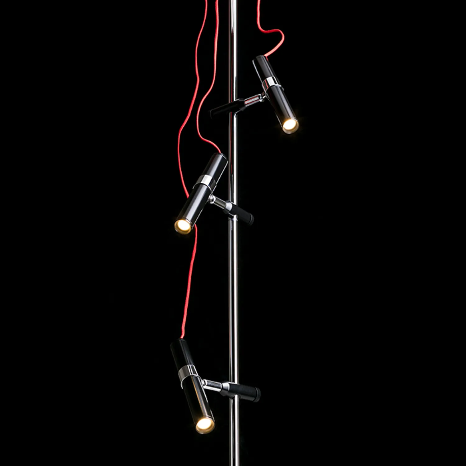 Rendl Viper Tak spot tavan negru crom 3xLED
