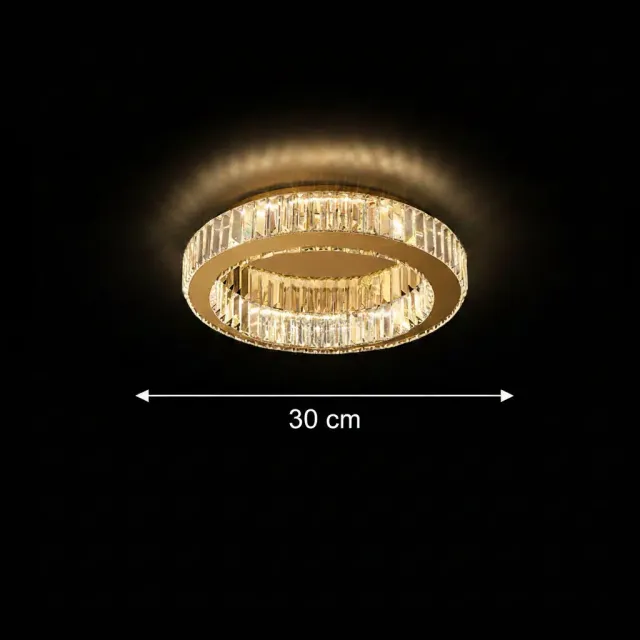 Alessandro Design Vertus 18W lustra LED aurie 30 cm