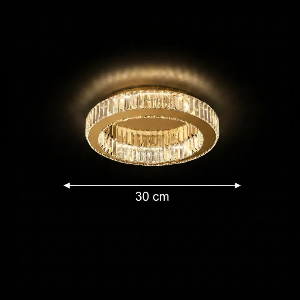 Alessandro Design Vertus 18W lustra LED aurie 30 cm