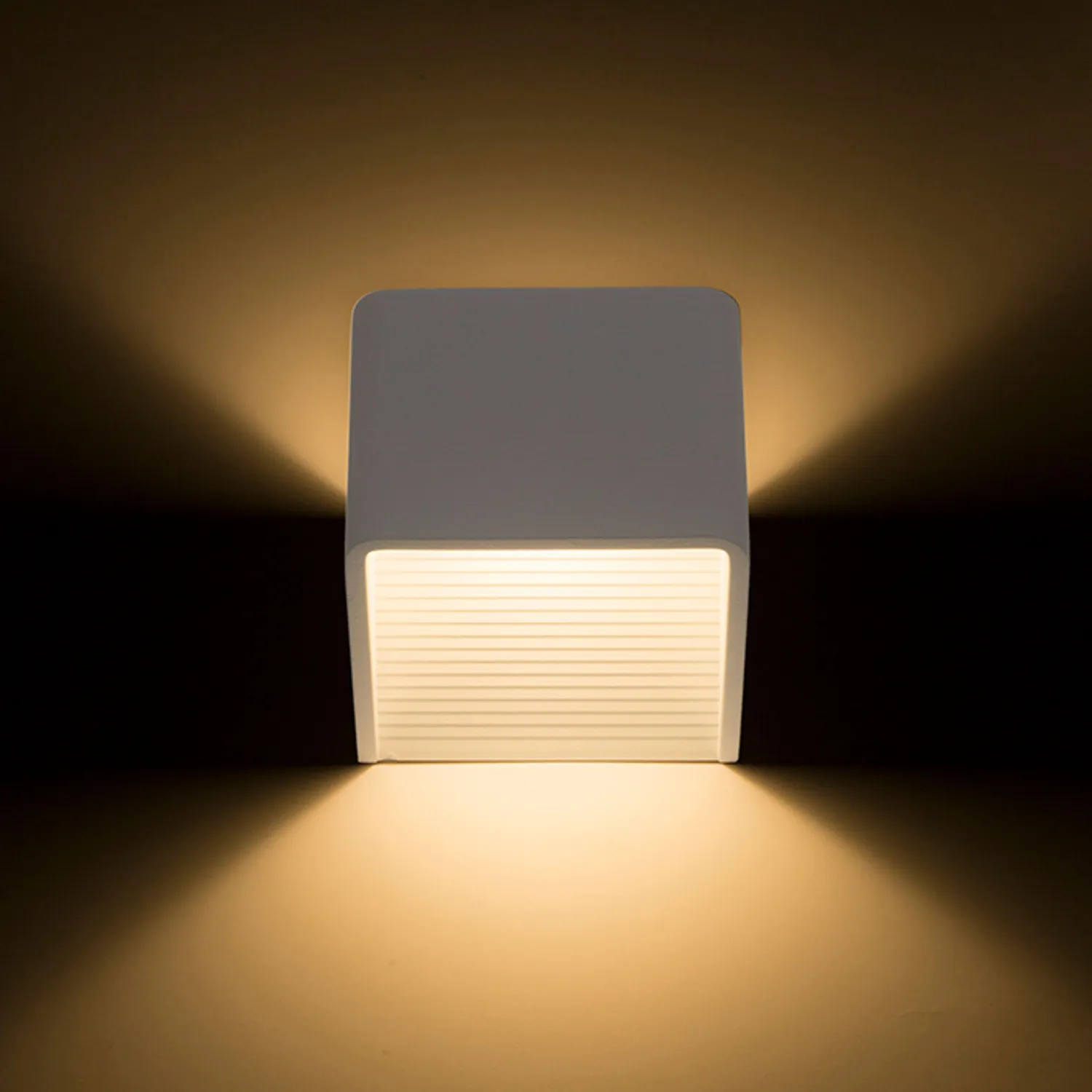 Rendl Onyx aplica perete alba LED up-down exterior