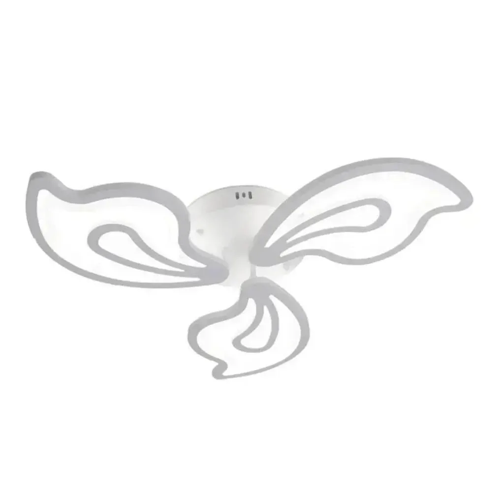 Lustra LED Alessandro Design Gloriosa 40W alba 3 petale dimabila