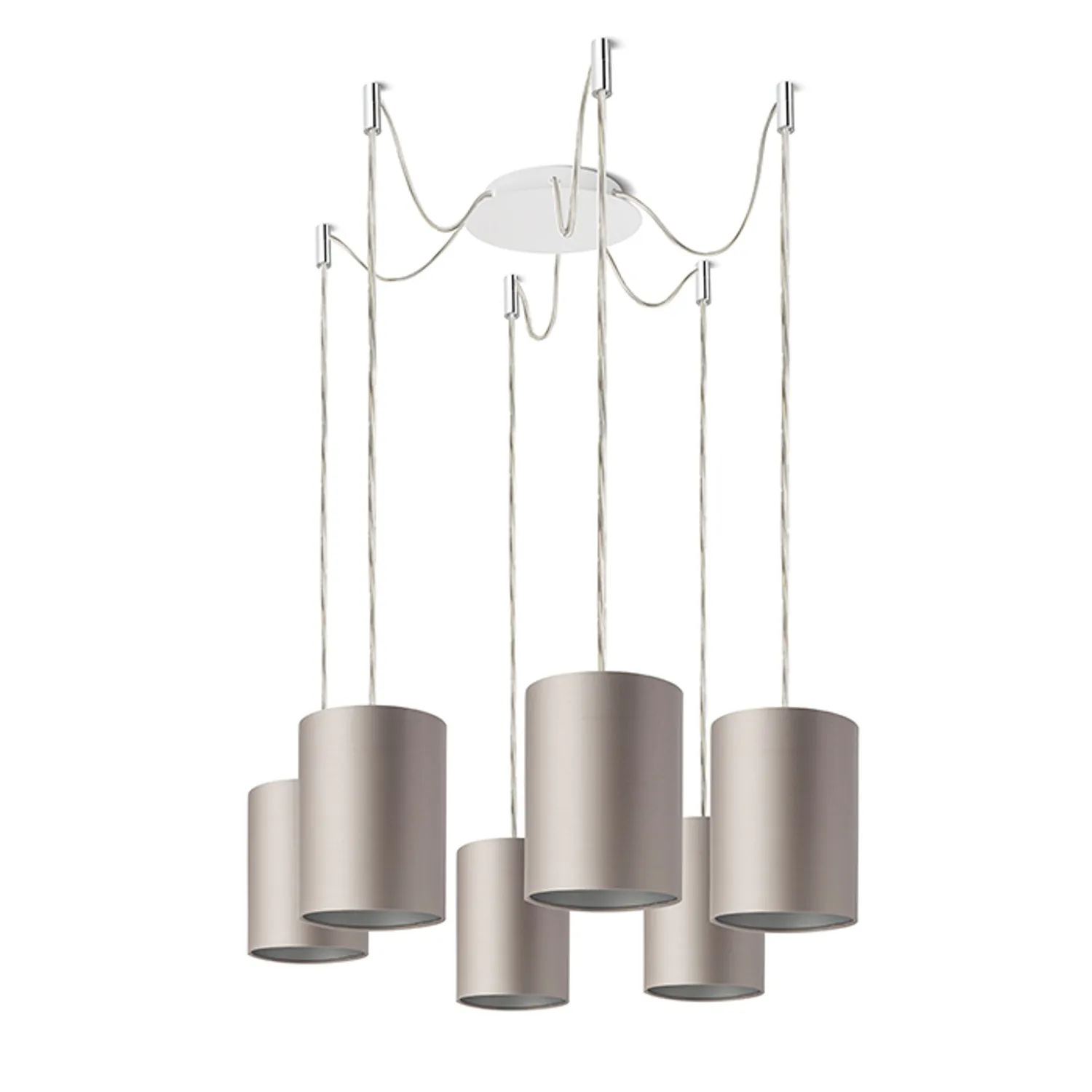 Rendl Light Studio Kombix 6 lustra pendul negru crom E27