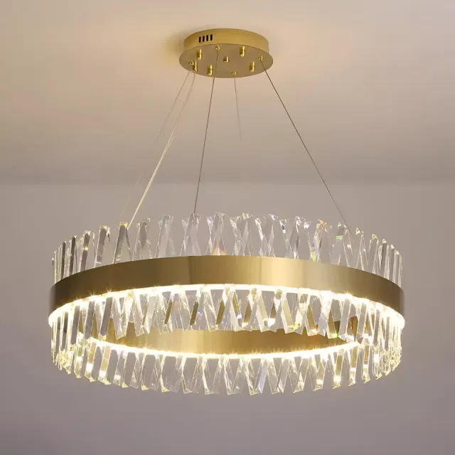 Alessandro Design Caserta lustra LED 54W aurie 50cm dimabila