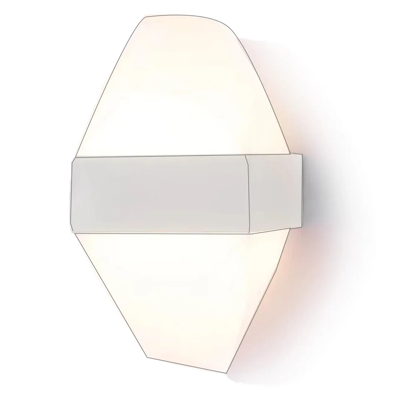 Alessandro Design Iceberg 10W aplica LED exterior alba IP65