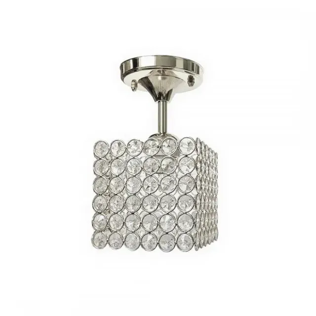 Alessandro Design Catrina lustra E27 crom cristal cu abajur