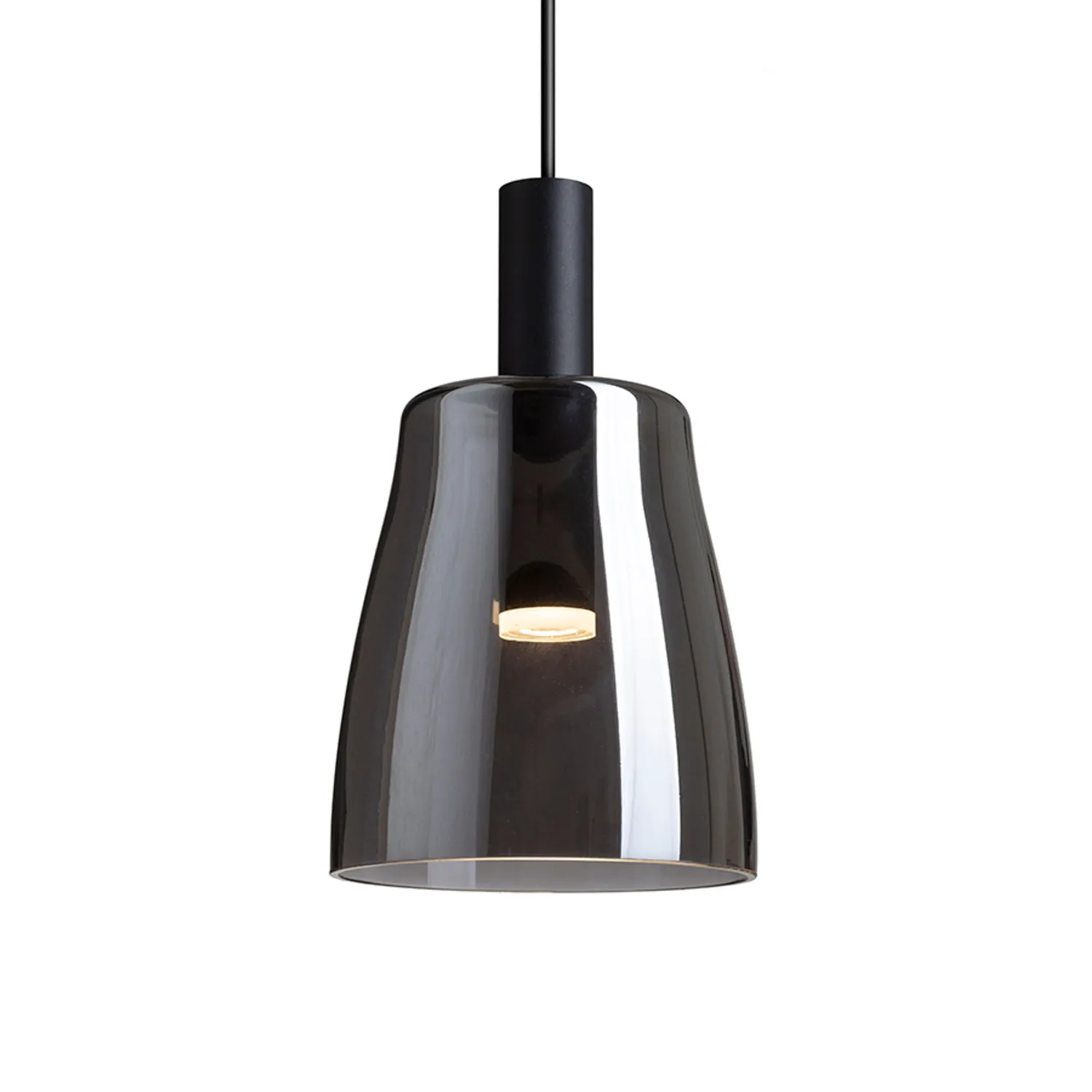 Rendl Light Studio Bellini LED pendul sticlă negru fumuriu