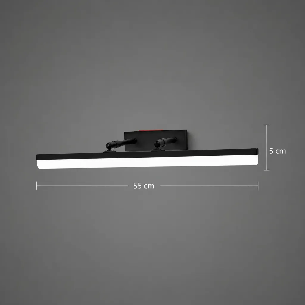 Alessandro Design Malawi aplica LED liniara 6W neagra 3 culori