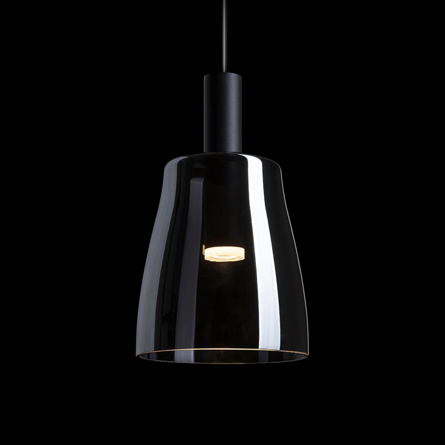 Rendl Light Studio Bellini LED pendul sticlă negru fumuriu