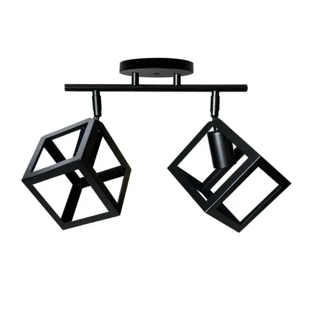 Alessandro Design STRUKTUR Duo lustra cub neagra 2xE27
