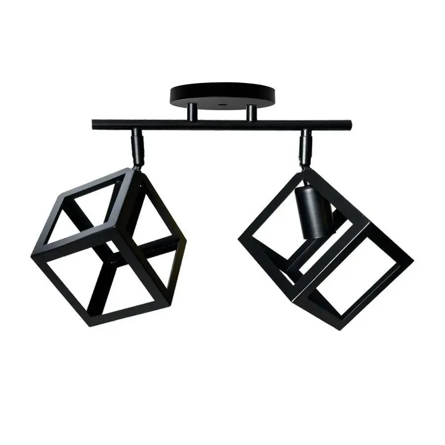 Alessandro Design STRUKTUR Duo lustra cub neagra 2xE27