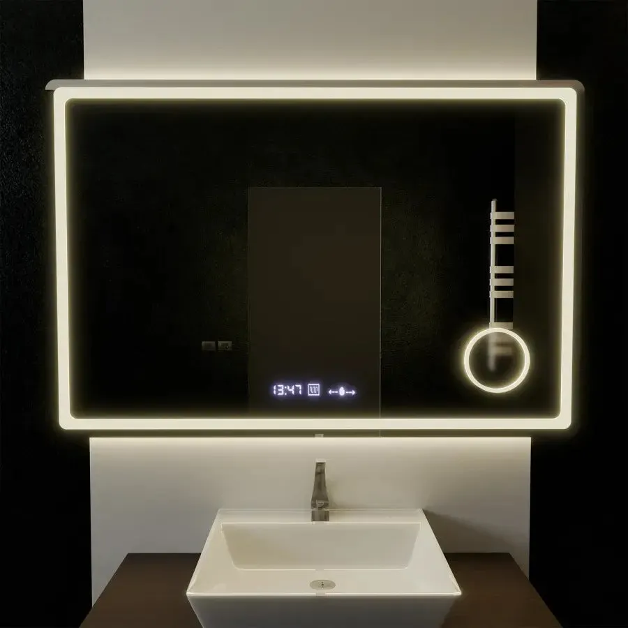 Oglinda LED Alessandro Design Souverain Marcello 120x80cm dimabila lupa