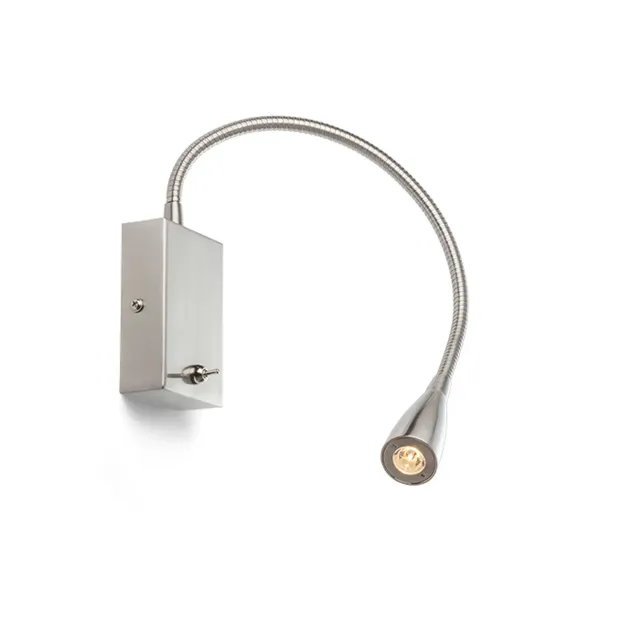 Rendl Point spot LED nichel mat cu intrerupator