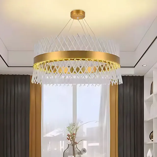 Alessandro Design Alhambra Eleganza lustra LED 71W aurie 50cm