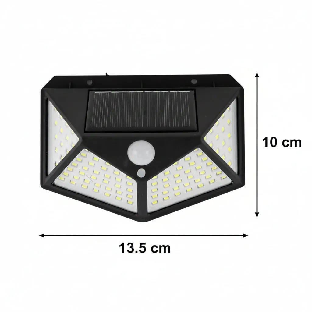 Alessandro Design lampa solara perete 100 LED neagra