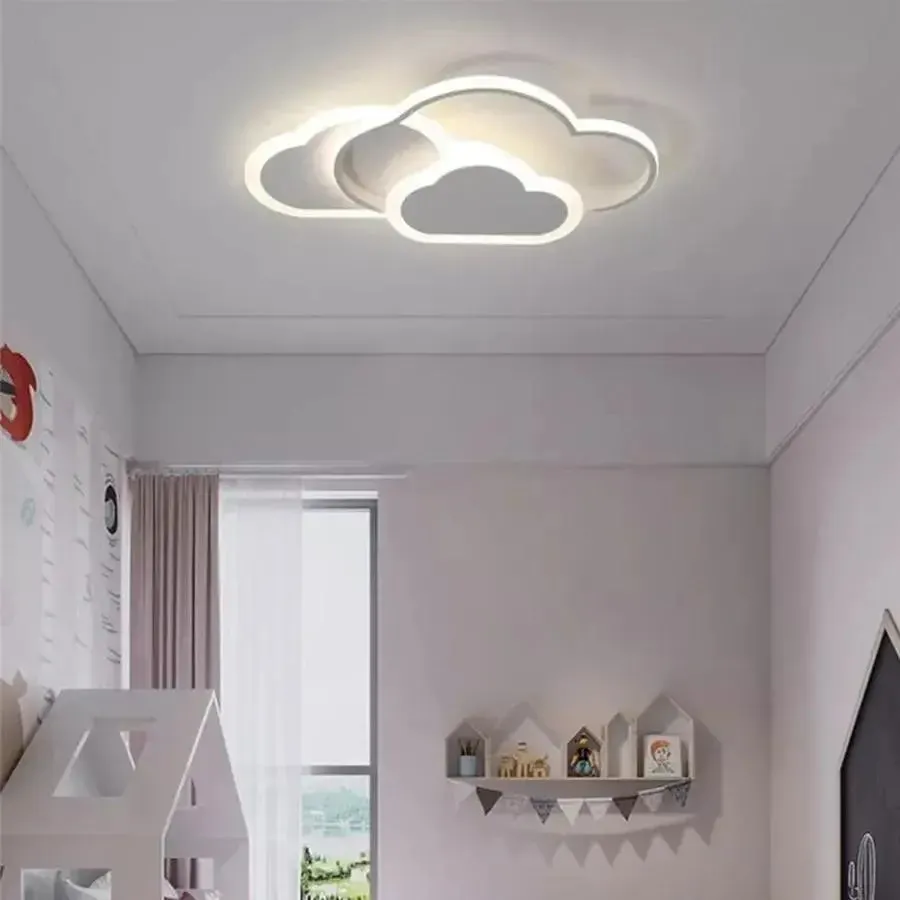 RIOKO lustră LED 48W albă 3 nori dimabilă