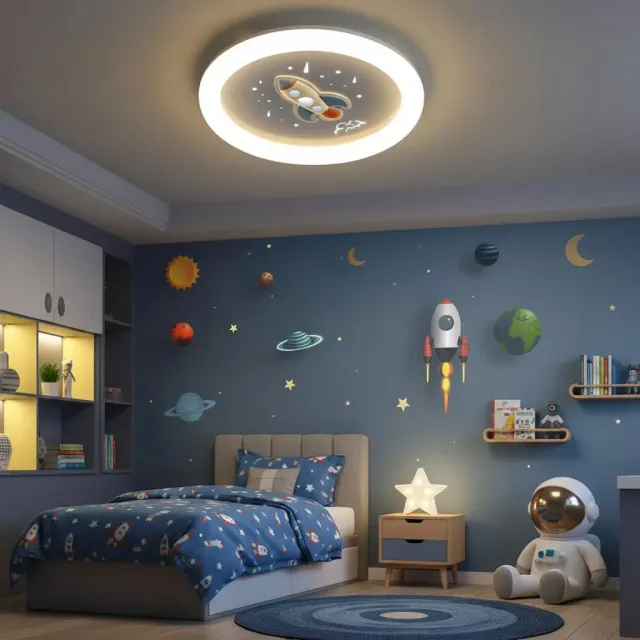 Alessandro Design ROCKET lustra LED alba 49W 49cm copii