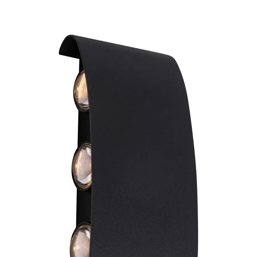Alessandro Design Fantas aplica LED 8x1W IP65 neagra 3000K