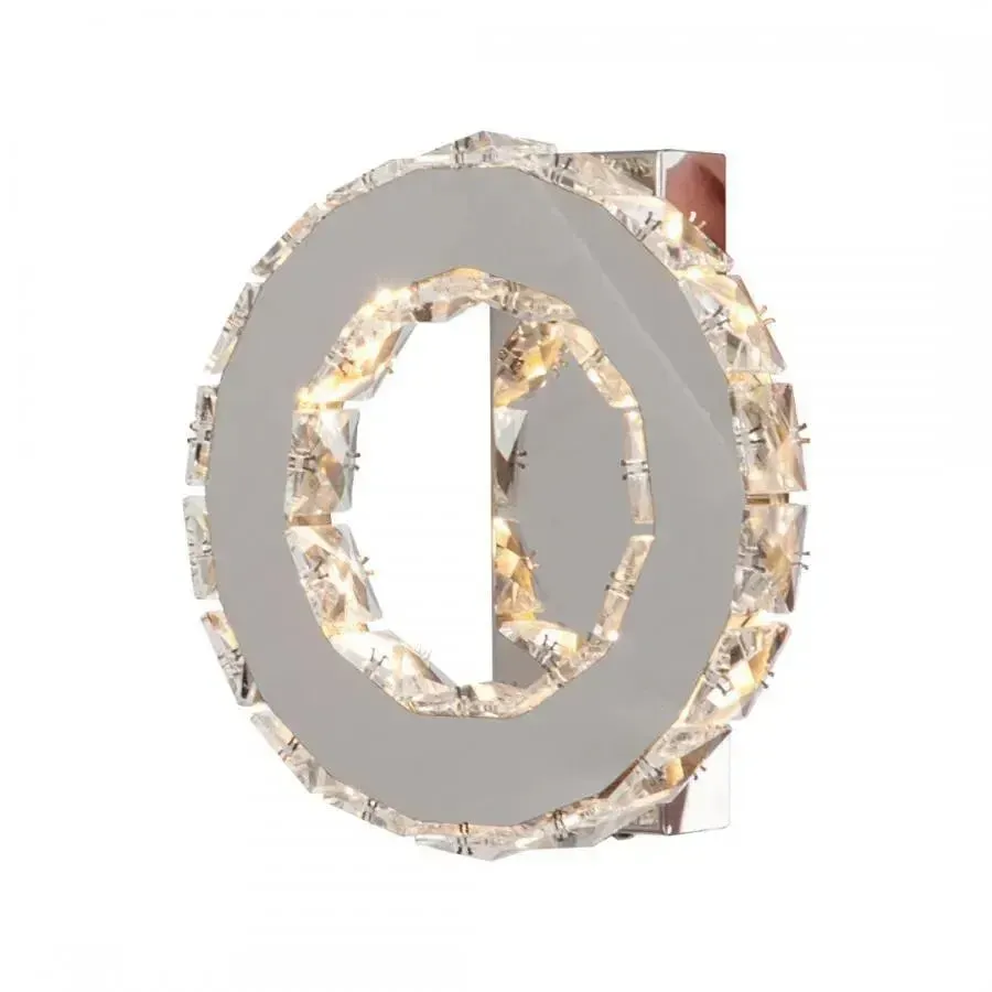 Alessandro Design Majora aplica LED cristal crom 8W 20 cm