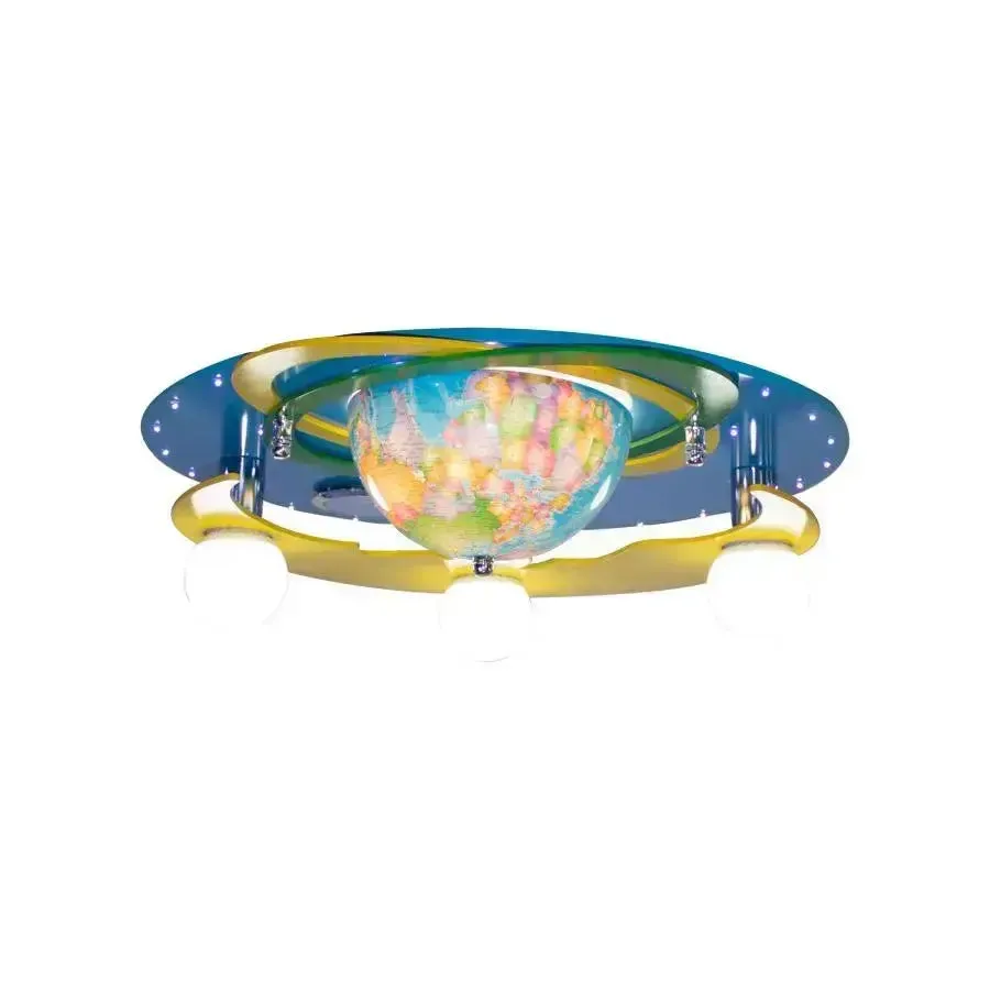 Alessandro Design BETI lustra copii 3xE27 albastra bluetooth