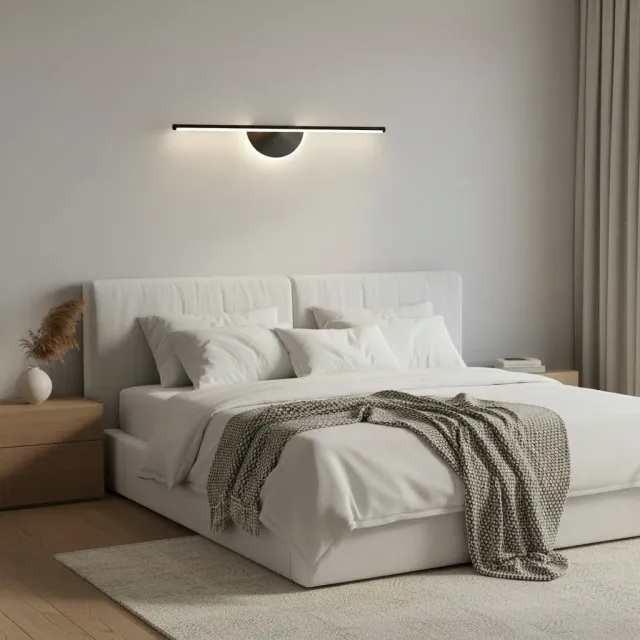 Alessandro Design Baram aplica perete LED 60cm neagra