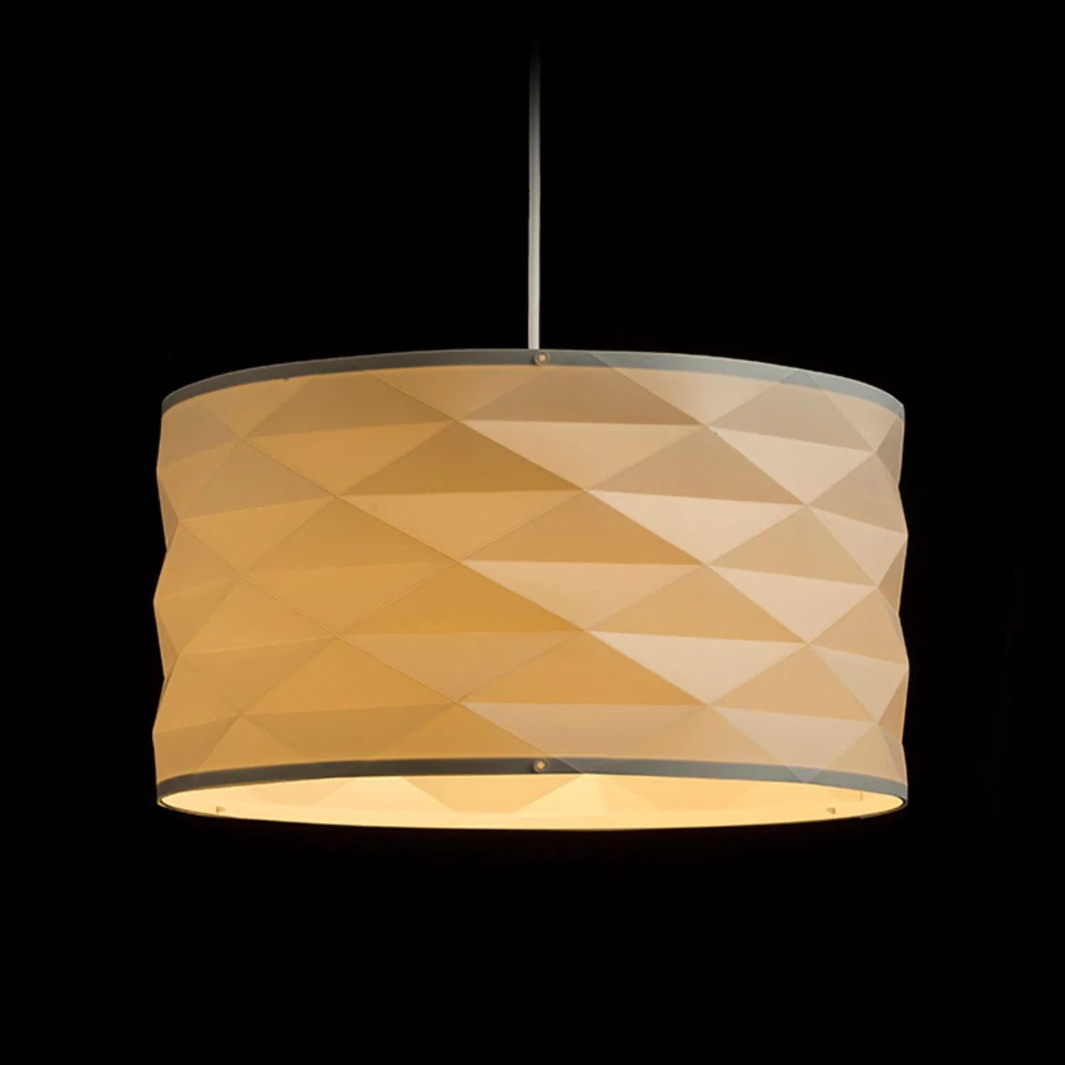 Rendl Light Studio Ezra abajur rotund alb PVC gri