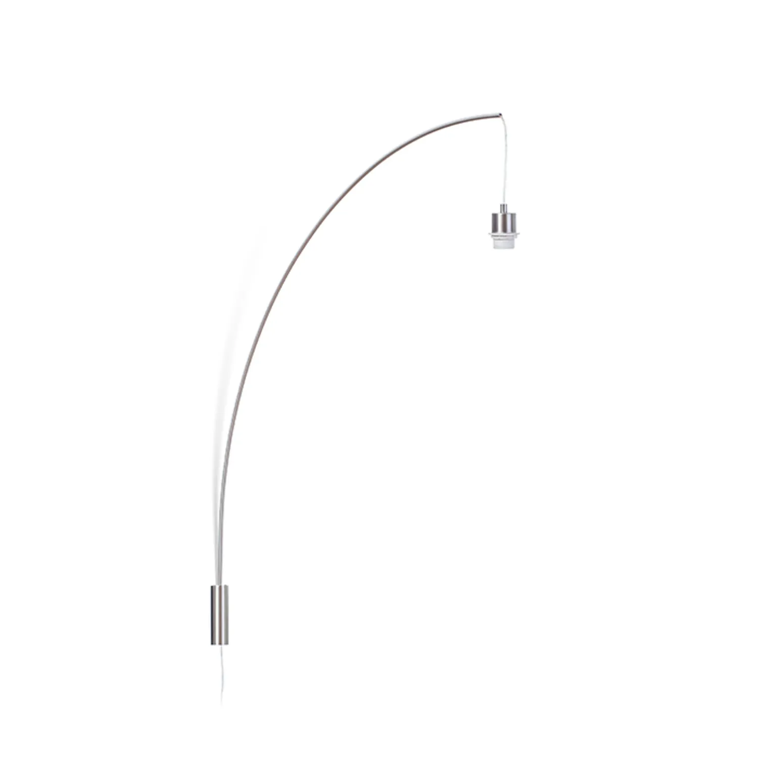 Rendl Bend aplica perete E27 nichel mat
