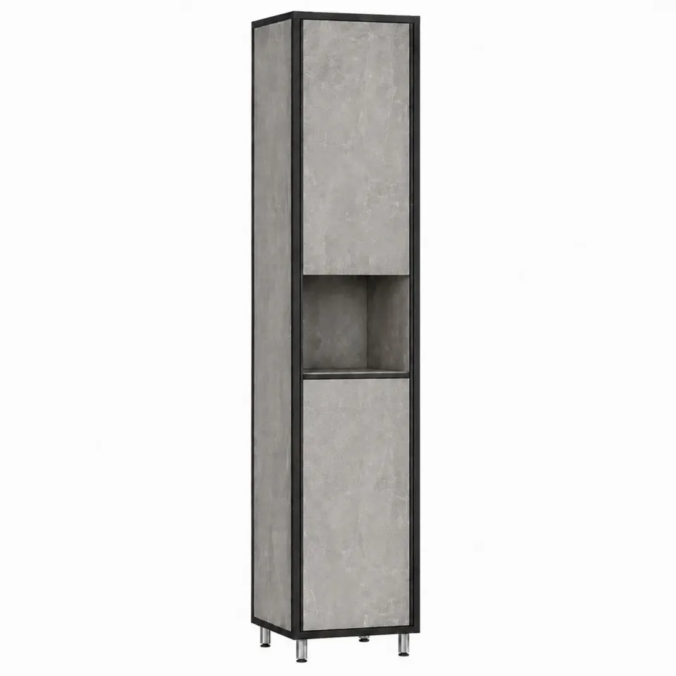Alessandro Design Qurghonteppa coloana baie gri 30x30x180 cm