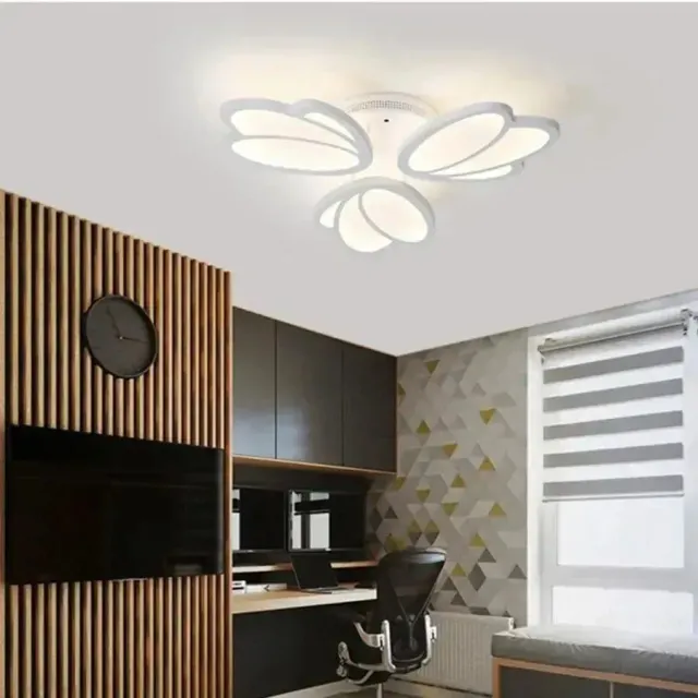 Alessandro Design Tulip lustra LED alba 45W 3 petale