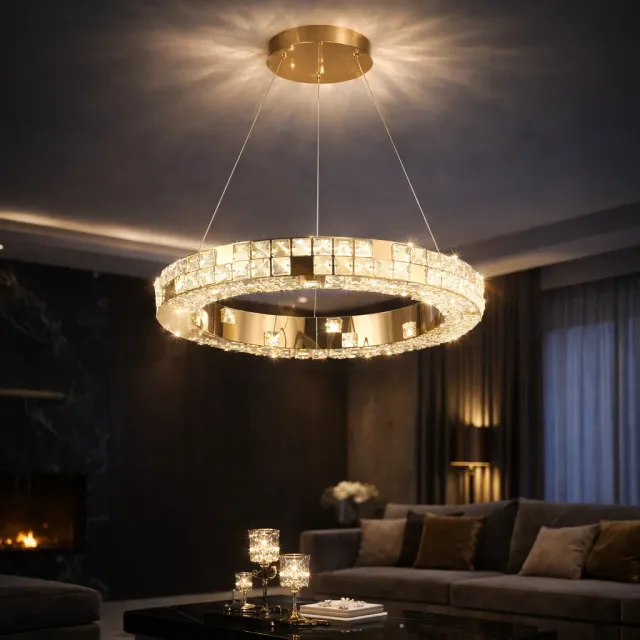 Alessandro Design LLC135/1GD lustră LED 29W aurie dimabilă