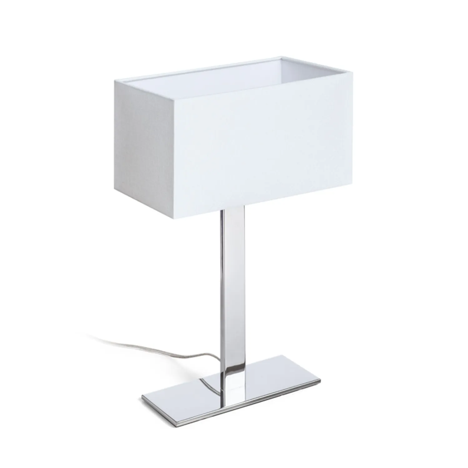 Rendl Light Studio Plaza M Bord veioza abajur textil alba