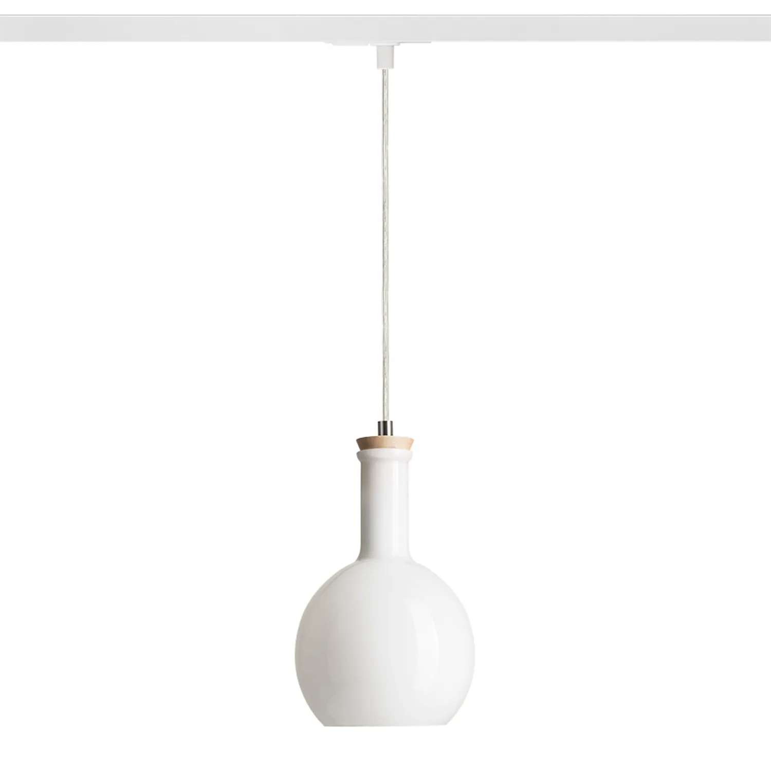 Rendl Pulire RD pendul sticla opal lemn sina 1-faza