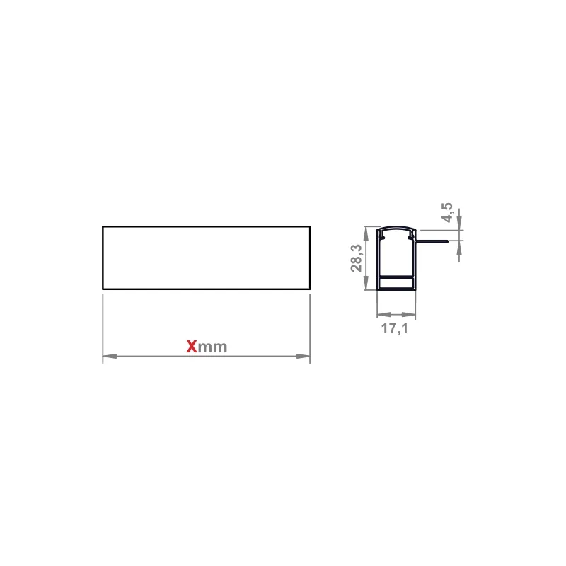 Furnika Mirror Profil LED bandă IP44 oglindă