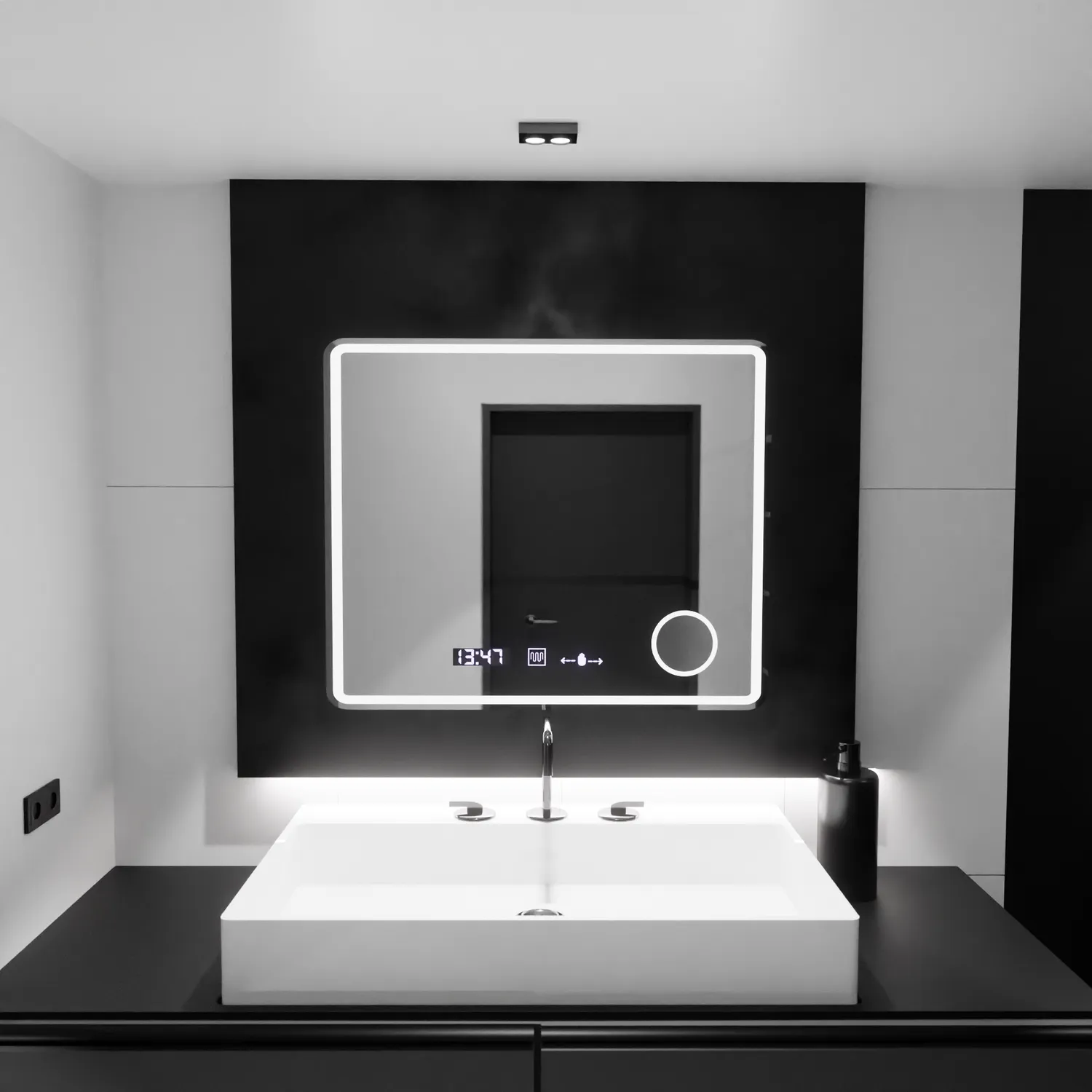Alessandro Design Riflesso Marcello oglinda LED 80x60 dezaburire