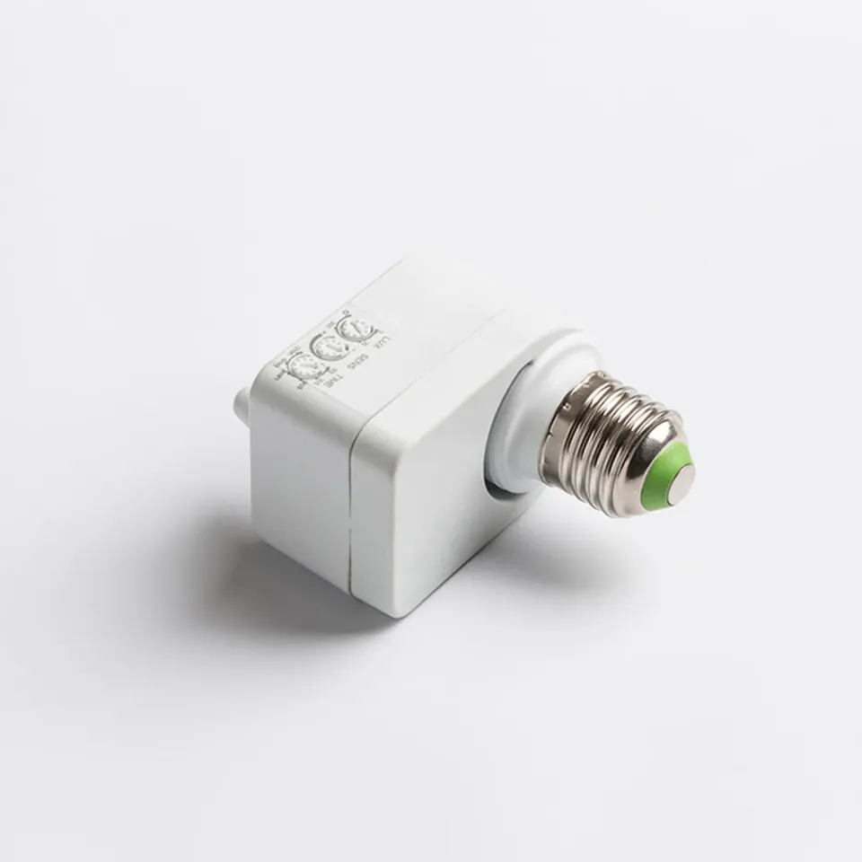 Rendl Sensor adaptor E27 cu senzor miscare alb