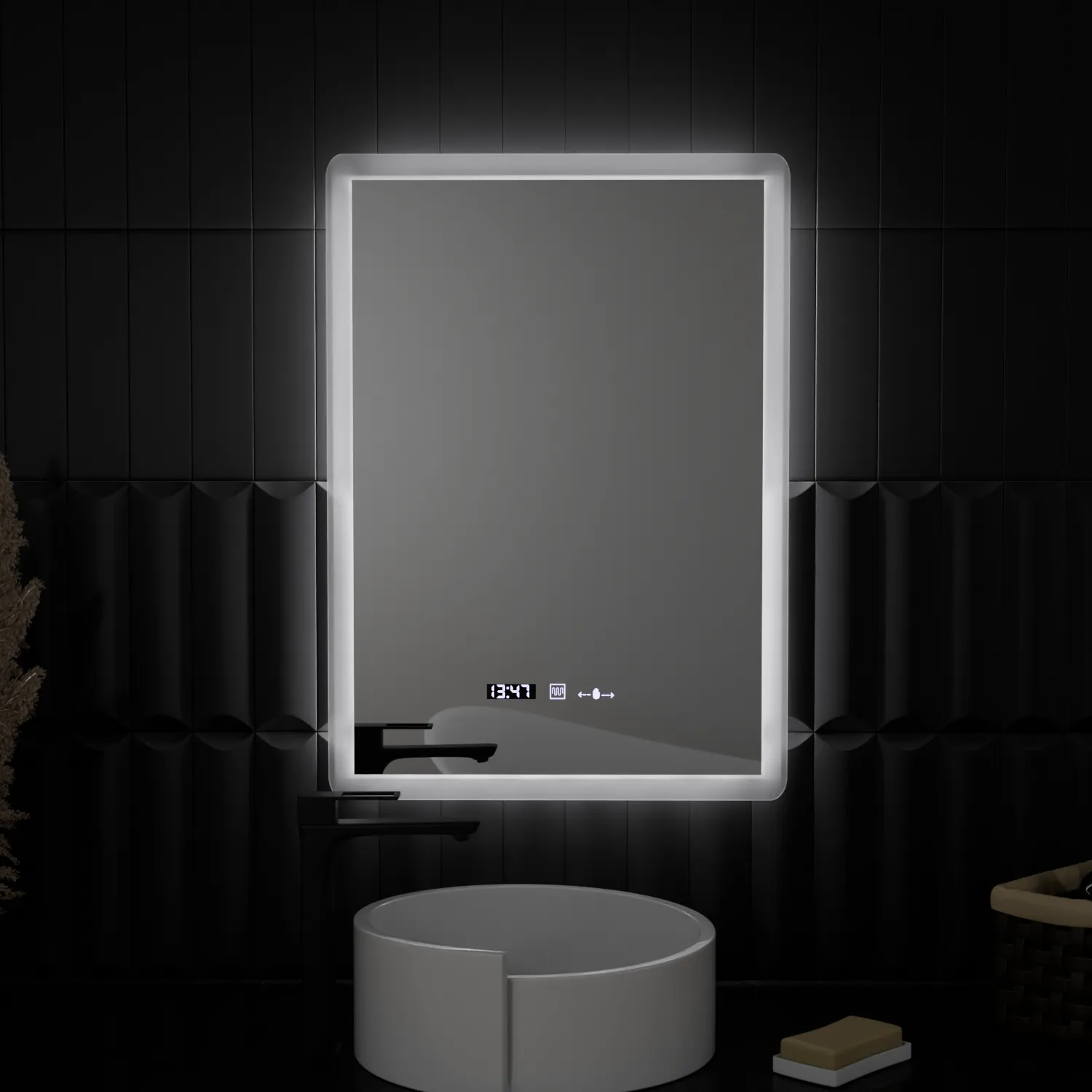 Alessandro Design Elancee MotionGlow oglinda LED 50x70cm ceas
