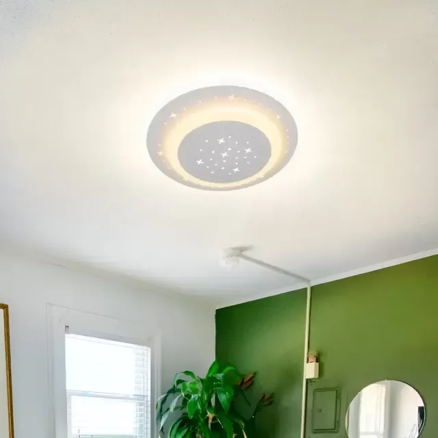 Alessandro Design Guarella lustra LED alba 39W telecomanda