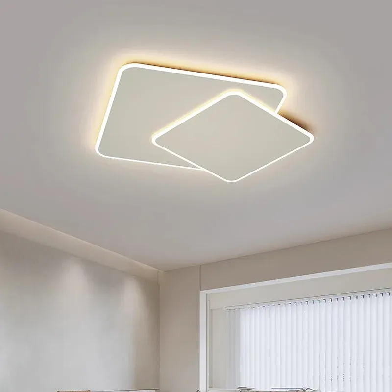 Futura Lumina 66W lustra LED alba dimabila 2 patrate