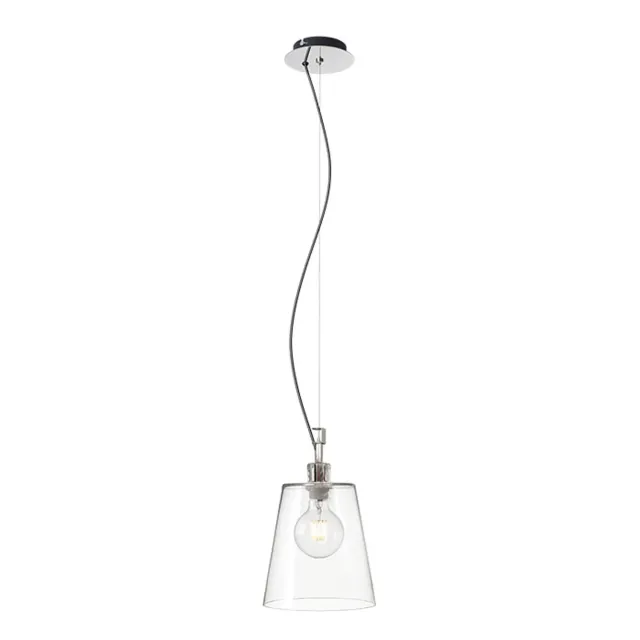 Rendl Babu New pendul sticla transparenta crom E27
